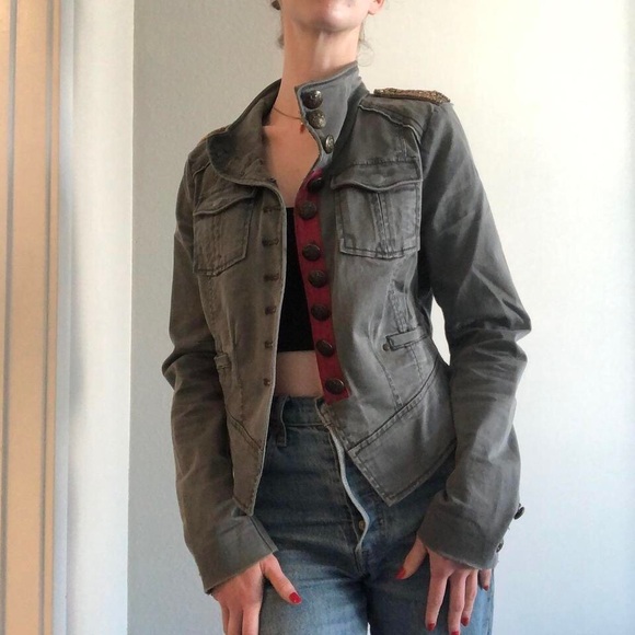 Free people military jacket - Picture 1 of 4